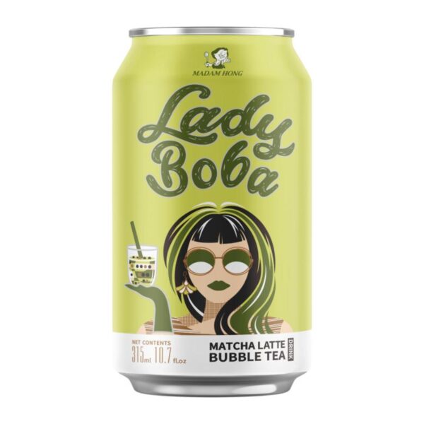 LADY BOBA - MATCHA BUBBLE TEA DRINK - HONG DA MA