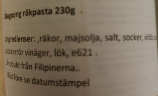 Dagupan -  Räksås Bagoong Guisado  - Sauteed Shrimp Paste Regular - Bild 3
