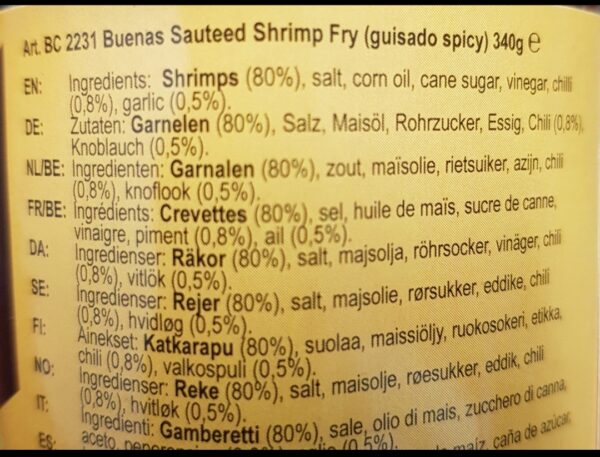Buenas - Räksås Ginisang Bagoong Spicy - Salted Shrimp Paste Spicy - Bild 3