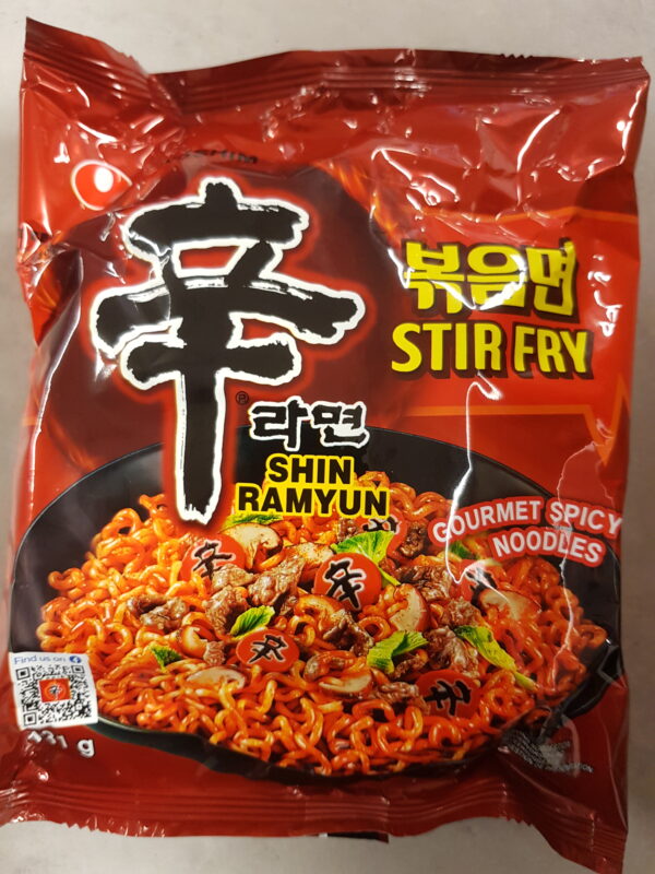 Nongshim Shin Ramyum Stir fry. Nudlar
